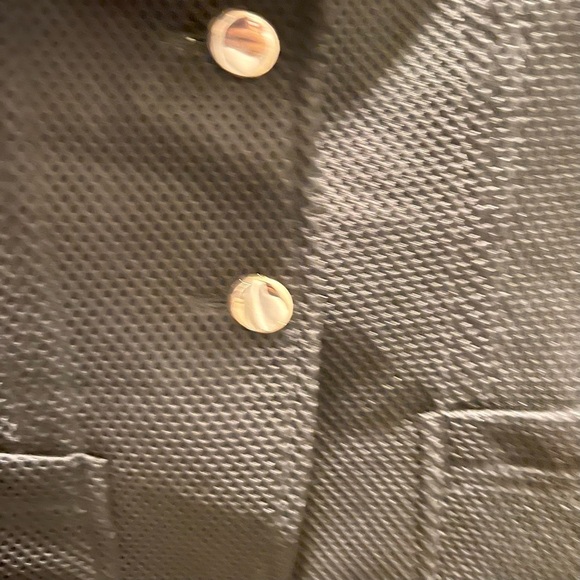 𝅺escada Black Open Knit & Mesh Blazer. Sz 40. Made in Croatia. - Picture 5 of 11